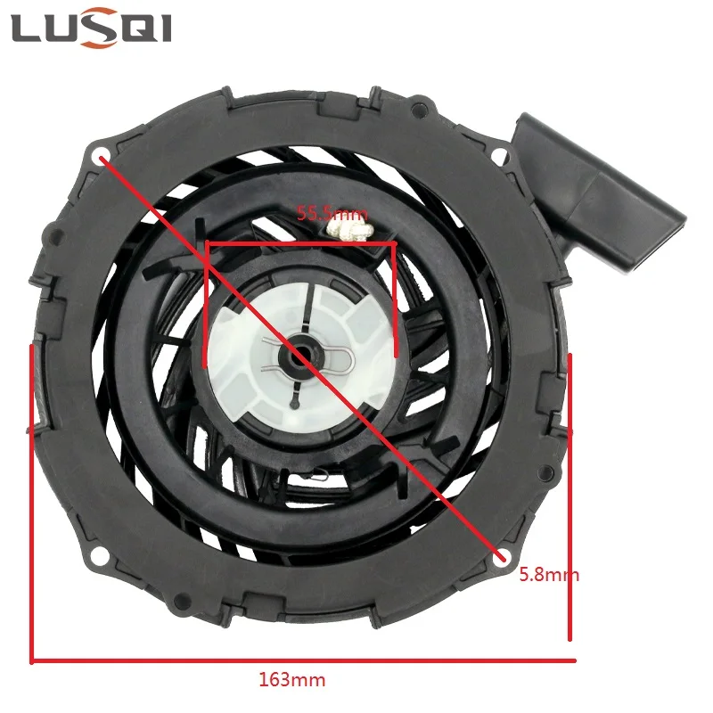 LUSQI Recoil Starter 500E Lawn Mower Machine Assembly For Briggs Stratton 450E/550E/575EX Grass Trimmer Generator