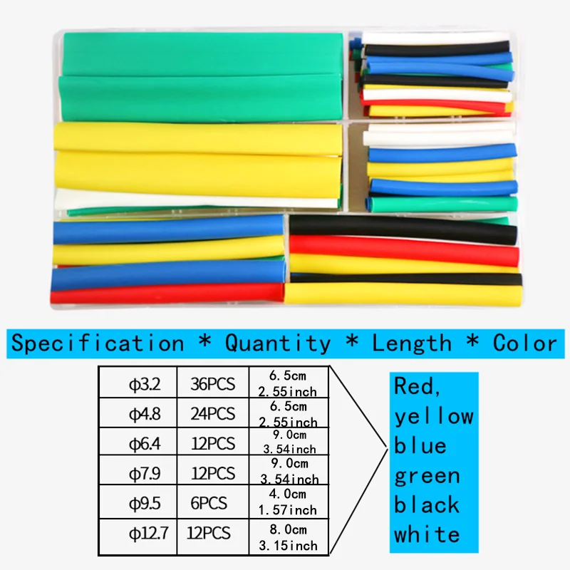 3:1 Shrink,electrical Connection Wire,With Glue Thermoretractile,Heat Shrink Sleeve Tube,Double Wall Hot Melt Adhesive