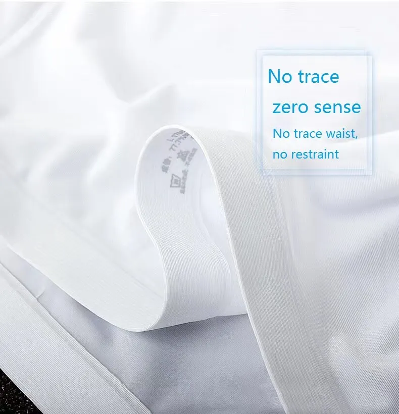 2Pcs Men Panties Mens Ice Silk Boxers Seamless Sexy Underwear Man Ultra-thin Breathable Boxer Shorts Male Underpants Boxershorts