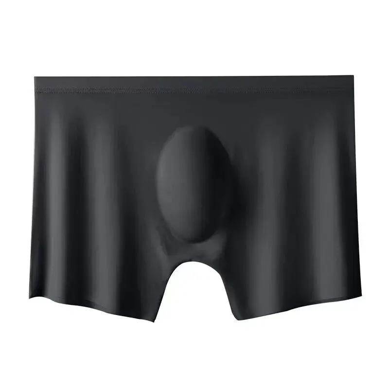 2Pcs Men Panties Mens Ice Silk Boxers Seamless Sexy Underwear Man Ultra-thin Breathable Boxer Shorts Male Underpants Boxershorts