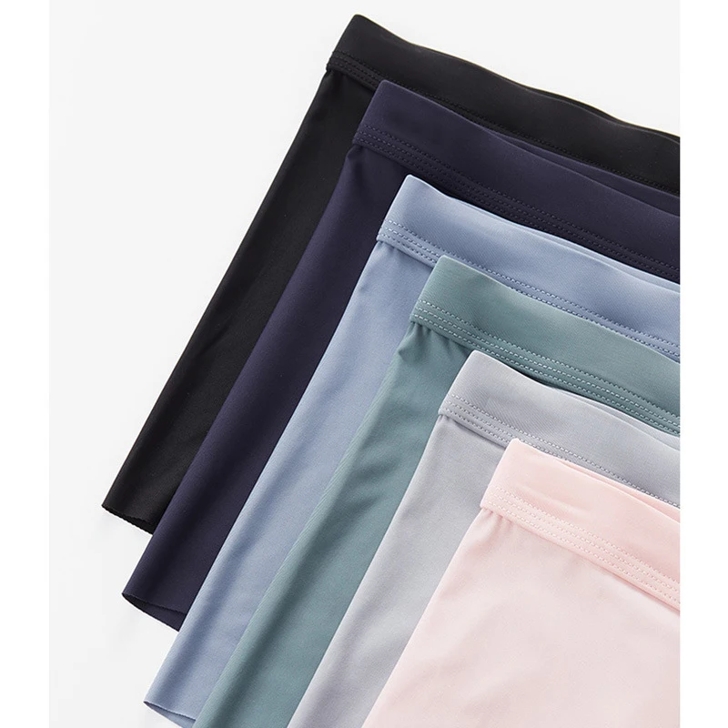 2Pcs Men Panties Mens Ice Silk Boxers Seamless Sexy Underwear Man Ultra-thin Breathable Boxer Shorts Male Underpants Boxershorts