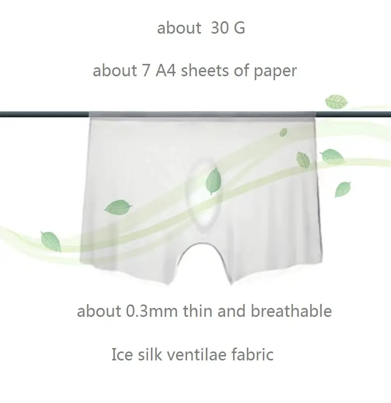 2Pcs Men Panties Mens Ice Silk Boxers Seamless Sexy Underwear Man Ultra-thin Breathable Boxer Shorts Male Underpants Boxershorts