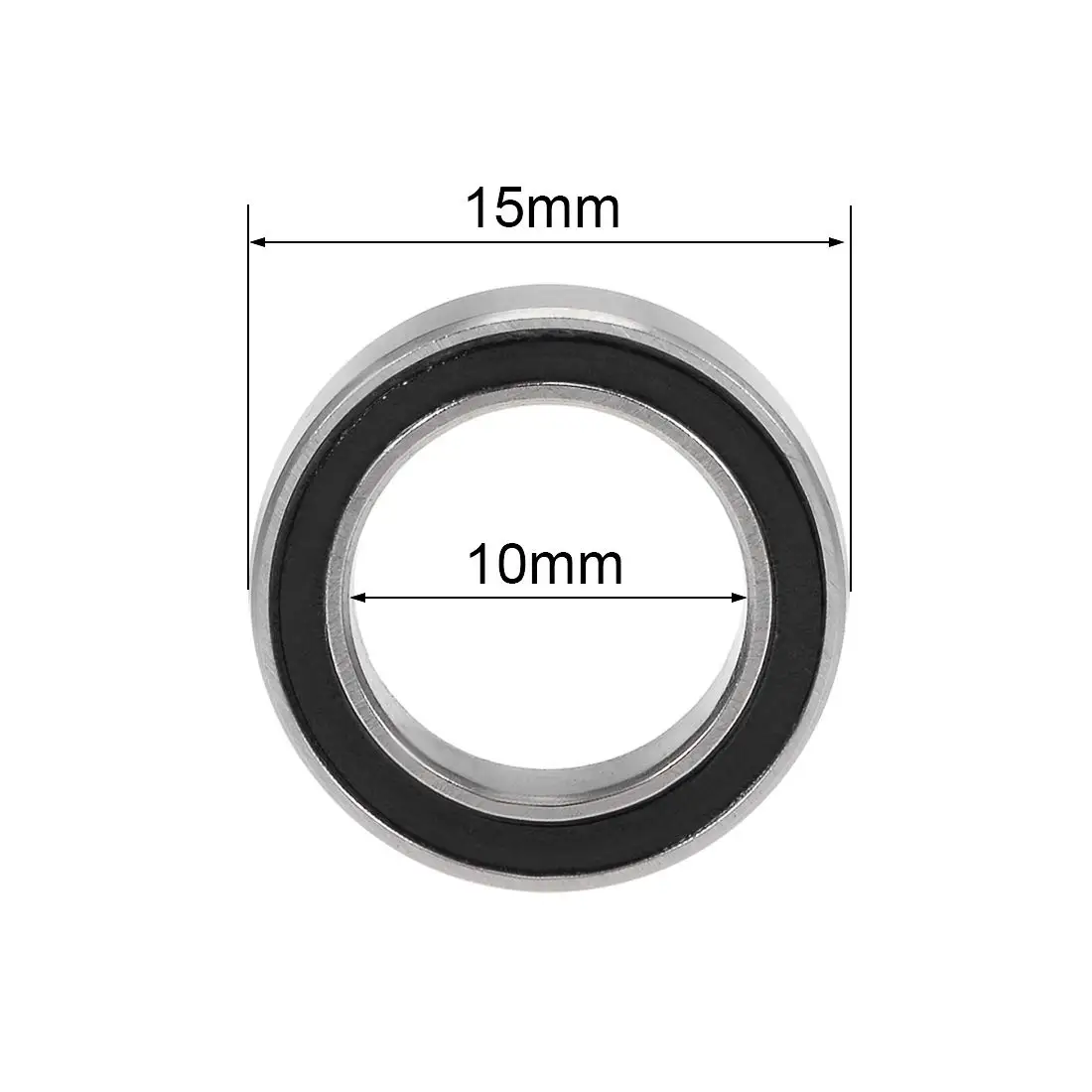 10/100PCS 6700ZZ 6700 2RS RS 6700-2RS High quality 10x15X4 mm Miniature Rubber seal Deep Groove Ball Bearing ABEC-5