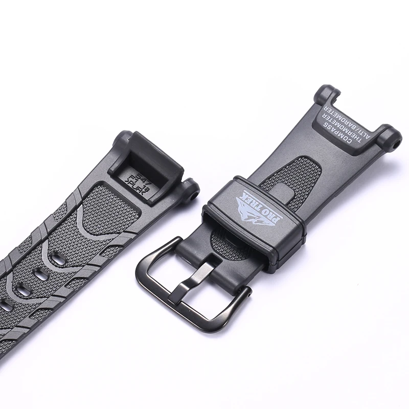 Rubber Strap Suitable for Casio Protrek Prg-240 PRG-40 Pathfinder Series Men's Sport Waterproof Watch Band Accessories