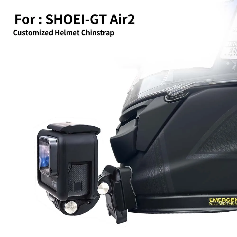 TUYU For SHOEI Hornet ADV GT Air 2 X15 X14 Z8 Z7 Customized CNC Aluminium Helmet Chin Mount for GoPro Insta360 DJI Accessories