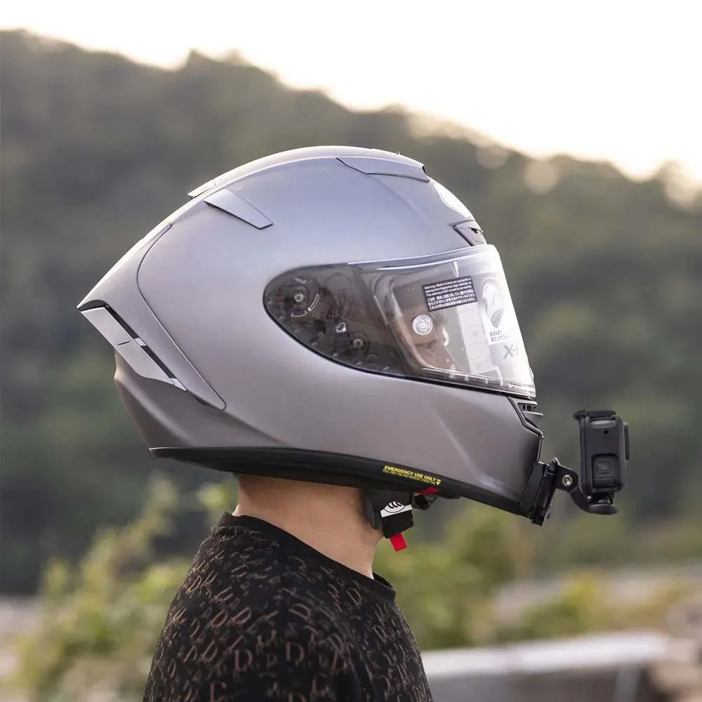 TUYU For SHOEI Hornet ADV GT Air 2 X15 X14 Z8 Z7 Customized CNC Aluminium Helmet Chin Mount for GoPro Insta360 DJI Accessories