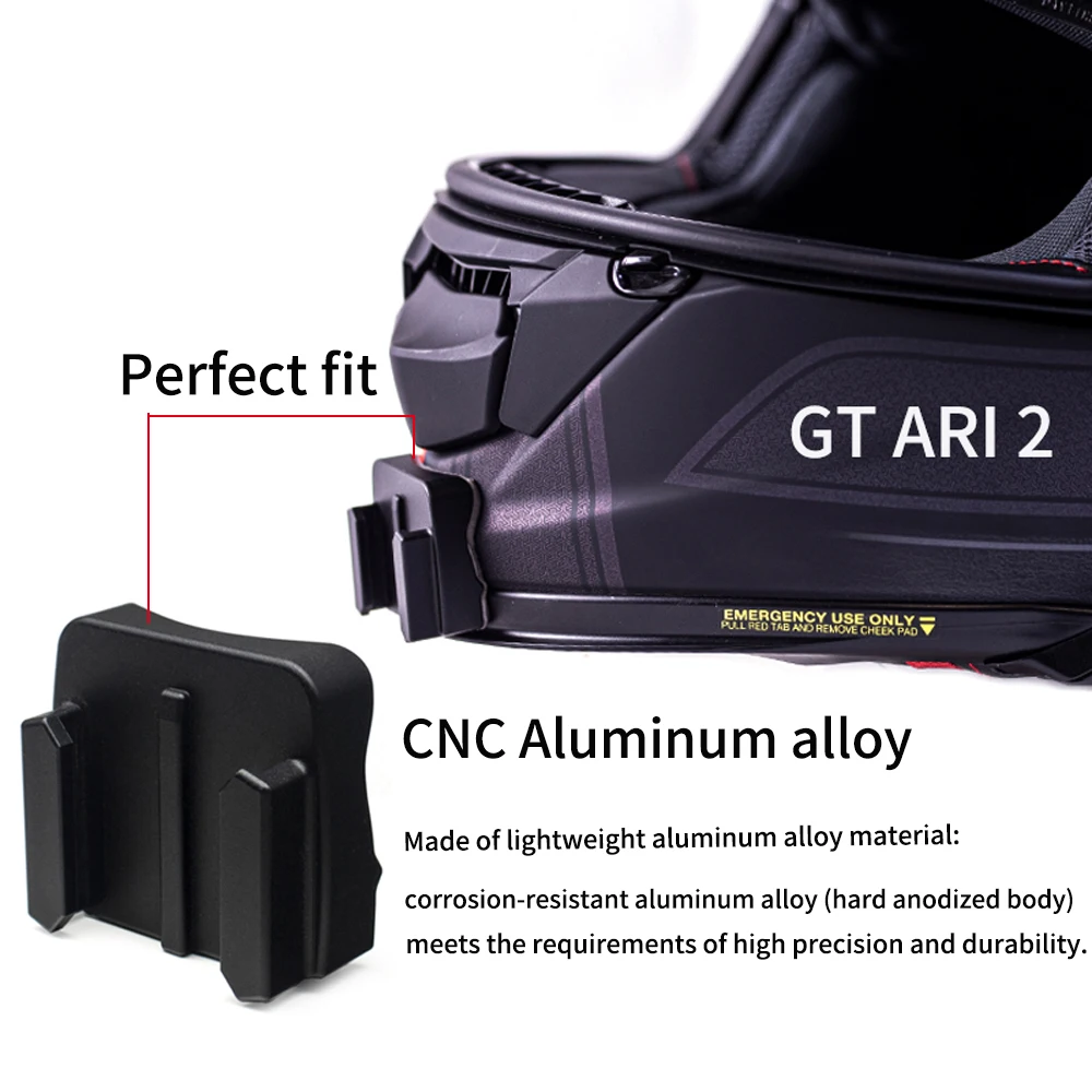 TUYU For SHOEI Hornet ADV GT Air 2 X15 X14 Z8 Z7 Customized CNC Aluminium Helmet Chin Mount for GoPro Insta360 DJI Accessories