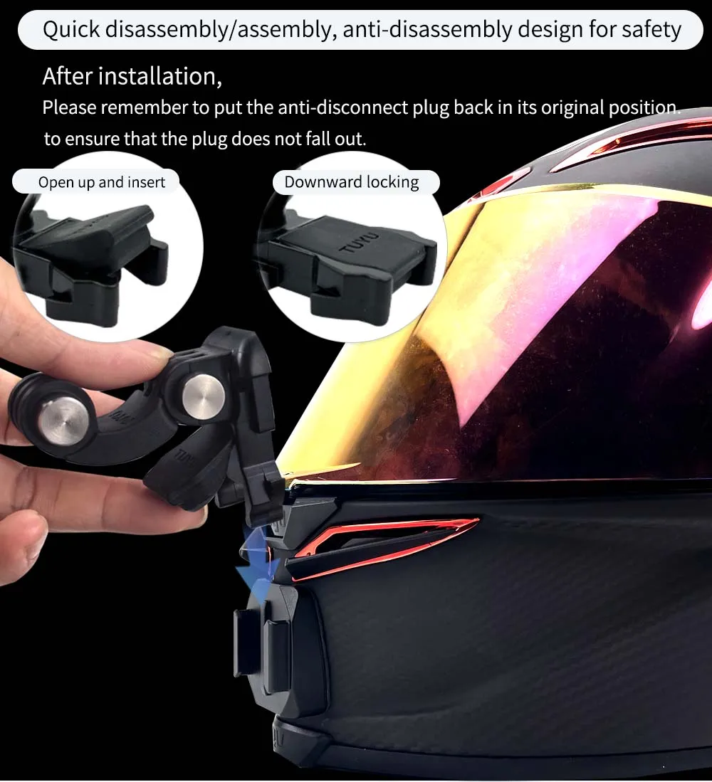 TUYU For SHOEI Hornet ADV GT Air 2 X15 X14 Z8 Z7 Customized CNC Aluminium Helmet Chin Mount for GoPro Insta360 DJI Accessories
