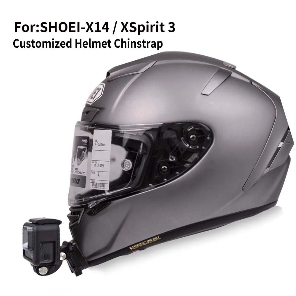 TUYU For SHOEI Hornet ADV GT Air 2 X15 X14 Z8 Z7 Customized CNC Aluminium Helmet Chin Mount for GoPro Insta360 DJI Accessories