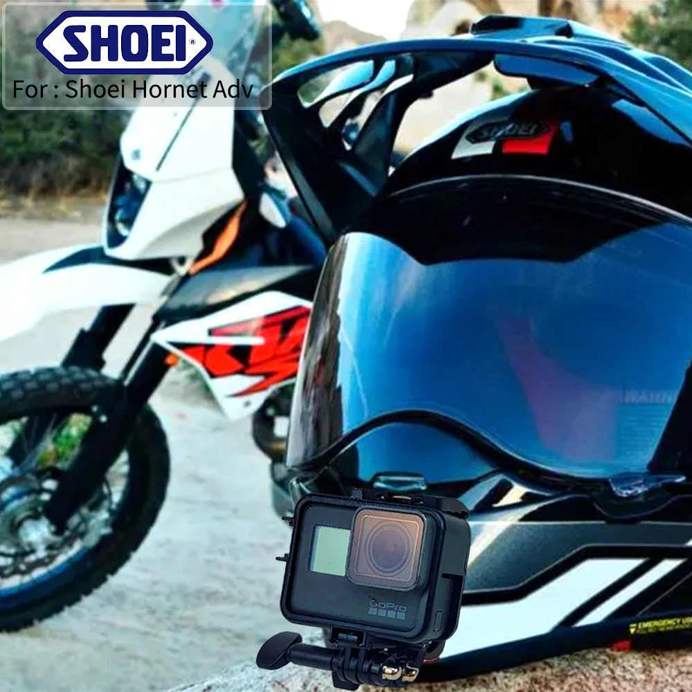 TUYU For SHOEI Hornet ADV GT Air 2 X15 X14 Z8 Z7 Customized CNC Aluminium Helmet Chin Mount for GoPro Insta360 DJI Accessories