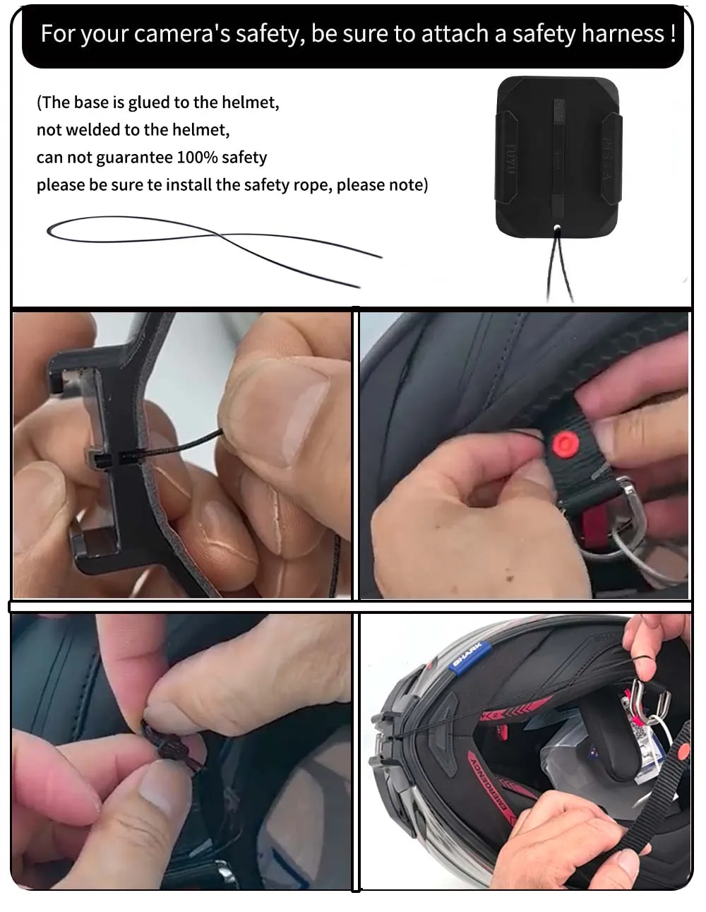 TUYU For SHOEI Hornet ADV GT Air 2 X15 X14 Z8 Z7 Customized CNC Aluminium Helmet Chin Mount for GoPro Insta360 DJI Accessories