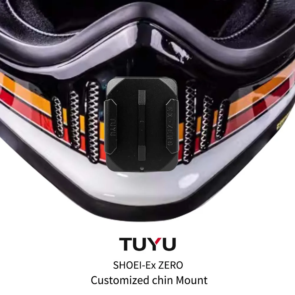 TUYU For SHOEI Hornet ADV GT Air 2 X15 X14 Z8 Z7 Customized CNC Aluminium Helmet Chin Mount for GoPro Insta360 DJI Accessories