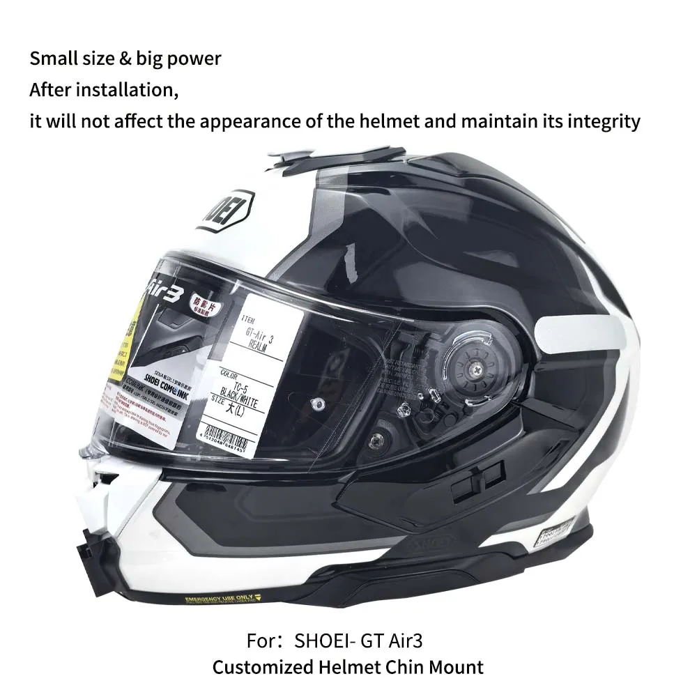 TUYU For SHOEI Hornet ADV GT Air 2 X15 X14 Z8 Z7 Customized CNC Aluminium Helmet Chin Mount for GoPro Insta360 DJI Accessories
