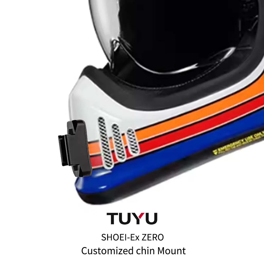 TUYU For SHOEI Hornet ADV GT Air 2 X15 X14 Z8 Z7 Customized CNC Aluminium Helmet Chin Mount for GoPro Insta360 DJI Accessories