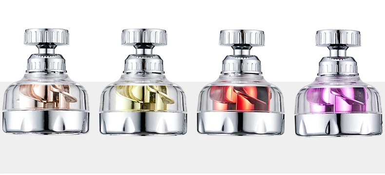 Kitchen Faucet Nozzle Adapter Bent Water Saving Tap Aerator Rotatable 360 Diffuser Swivel Head Bath Faucet Shower Bubbler