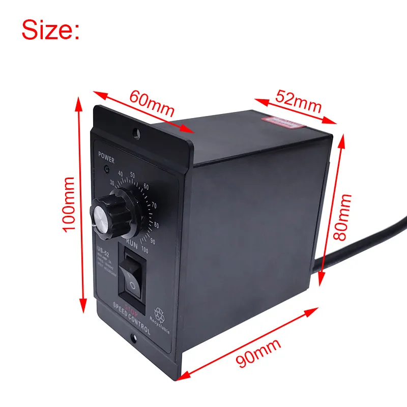 US-52 400W AC 220V 50/60Hz AC Speed Controller Forword Backword AC Motor Regulator Control
