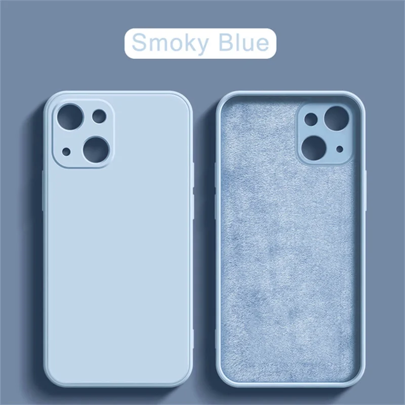 Original Liquid Silicone Case For iPhone 15 14 13 12 11 Pro Max Mini X XR XS 7 8 Plus SE 2020 Shockproof Soft Phone Case Etui