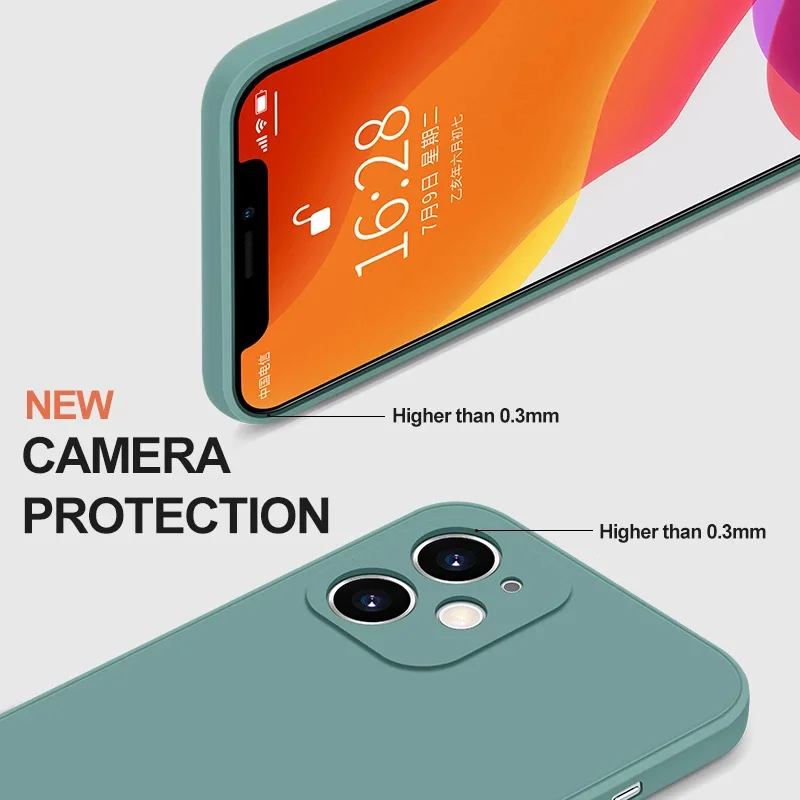 Original Liquid Silicone Case For iPhone 15 14 13 12 11 Pro Max Mini X XR XS 7 8 Plus SE 2020 Shockproof Soft Phone Case Etui