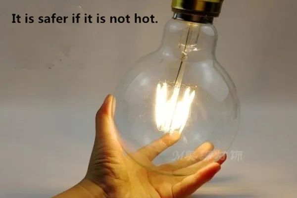 LED ST64 G95 G125 4W 8W Dimmable E27 220V 110V Smoky Gray 2700K GSpiral Filament Bulb Retro Vintage Decorative Light Edison Lamp