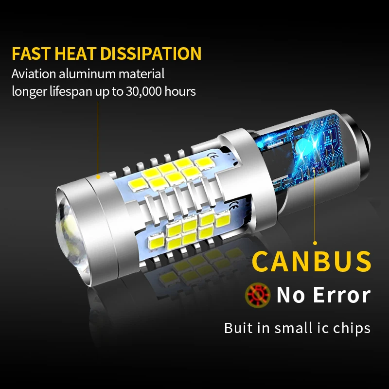 2x LED Reverse Light P21W BA15S Canbus For Mercedes Benz W169 W245 W202 W204 C204 CL203 S202 S203 W210 W213 S213 S210 B C E