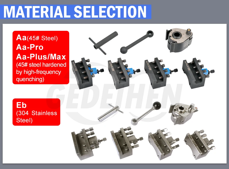 Aa Lathe Quick Change Tool Post Set WM210V&WM180V&0618 12x12mm Tool Rest For Swing Over Bed 120-220mm