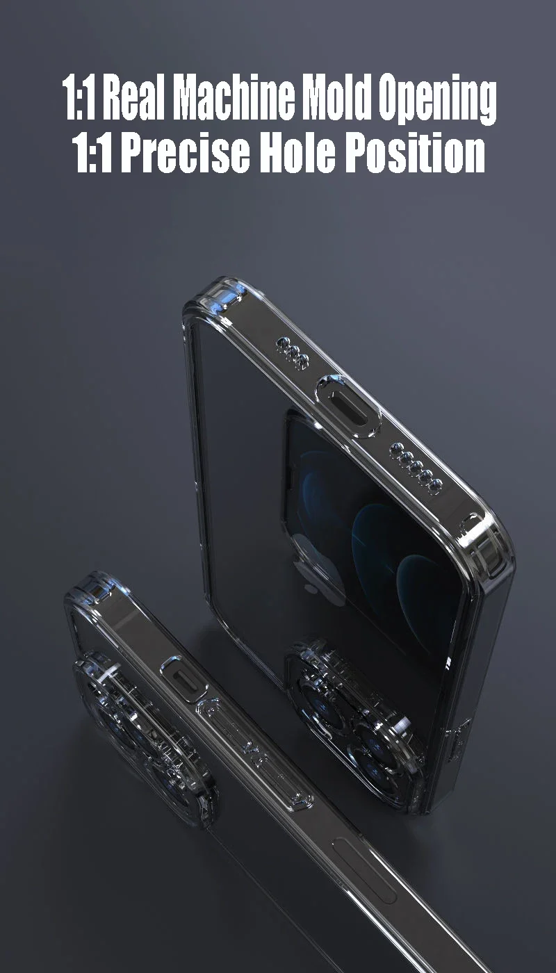 Transparent Tempered Glass Phone Case For iPhone 16 15 14 13 12Mini 11 Pro Max Plus XR XS 7 8 Shockproof Bumper Hard Clear Cover