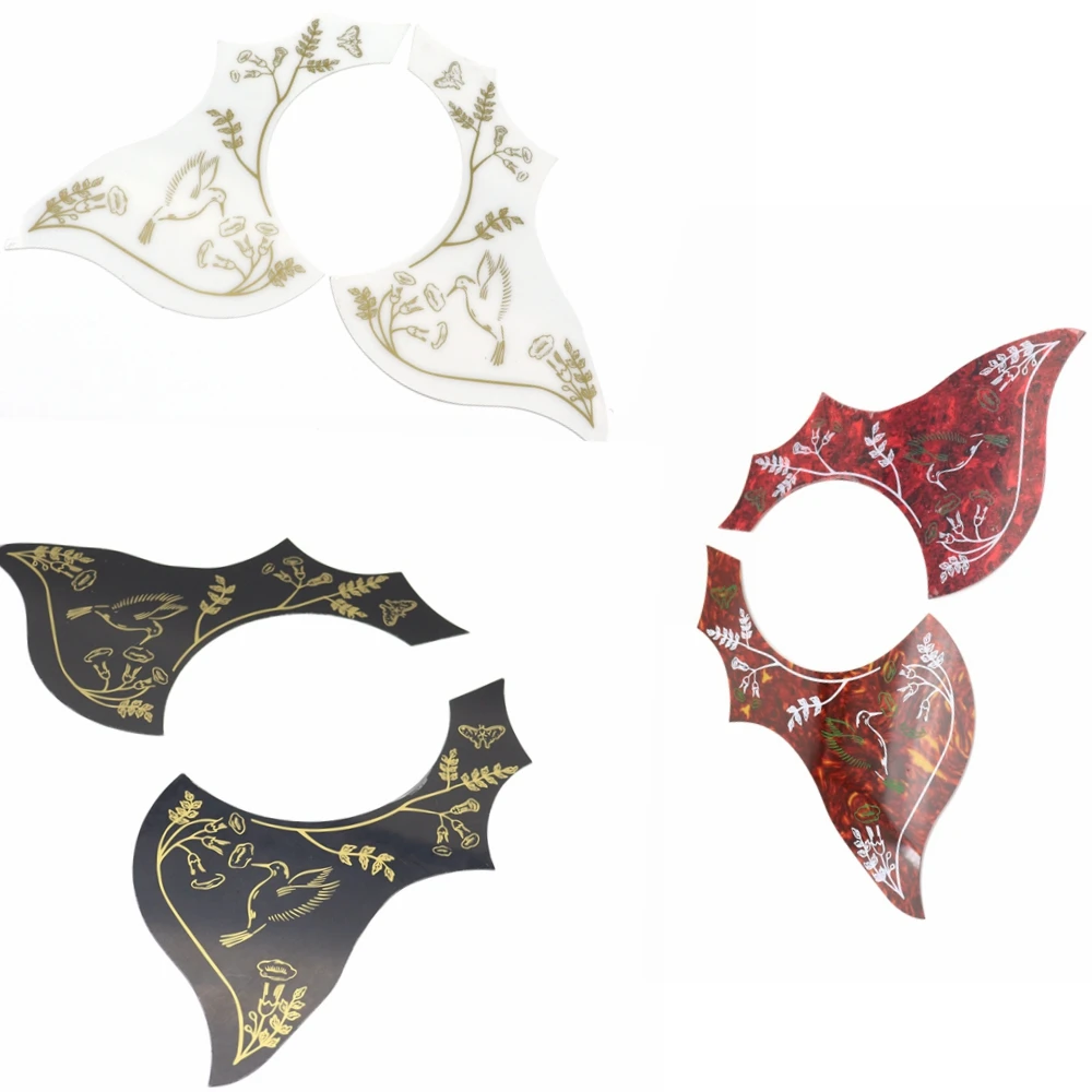 Left and Right Handed Folk Acoustic Guitar Pickguard 40' 41' Hummingbird Flower Decorative Pattern Anti-scratch Plate