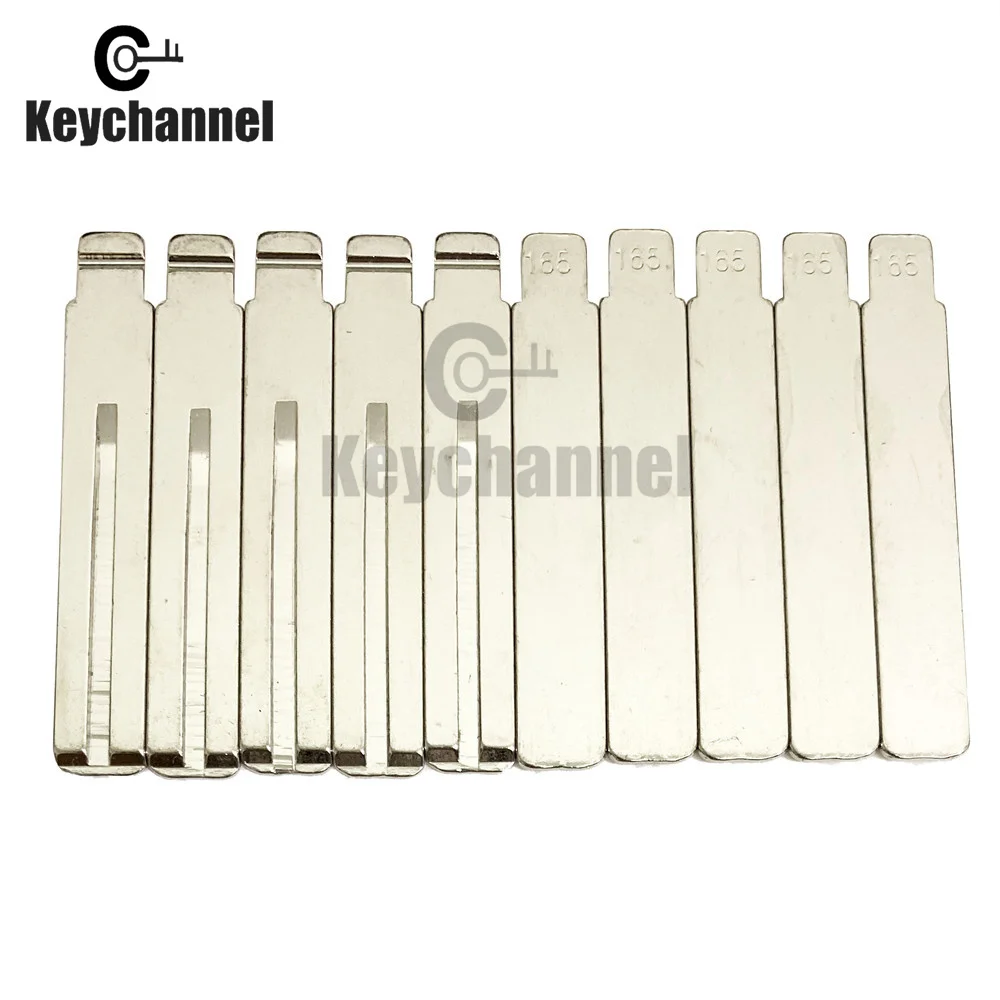 Keychannel 10pcs 165# KD Keyless Key Blade Car Emergency Remote Blade for KD KEYDIY VVDI XHORSE Smart Remote for Toyota Lexus