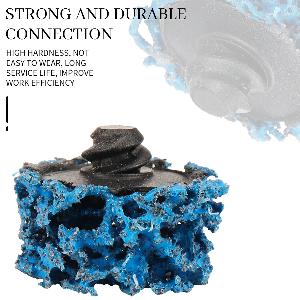 1inch 25mm Quick Change Abrasive Disc Easy Strip Clean Grinding Wheel R-type Rod Lock With 1inch Disc Pad Rust Removal Polishing