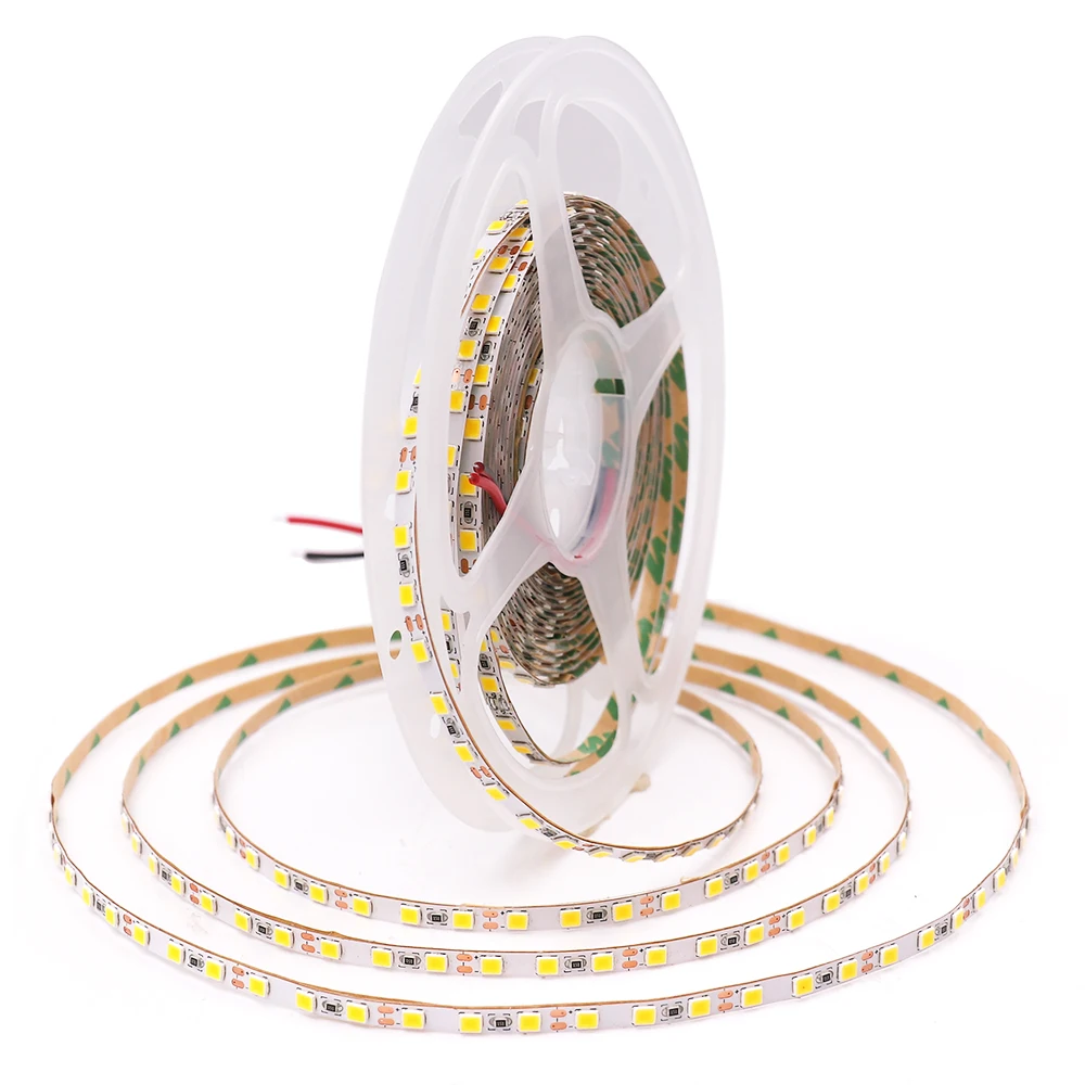 5M LED Strip Light DC 12V 24V 2835 Flexible Ribbon Diode Light 60/120/240/480 LED Stripe Warm Natural Cold White Luces Led Tape