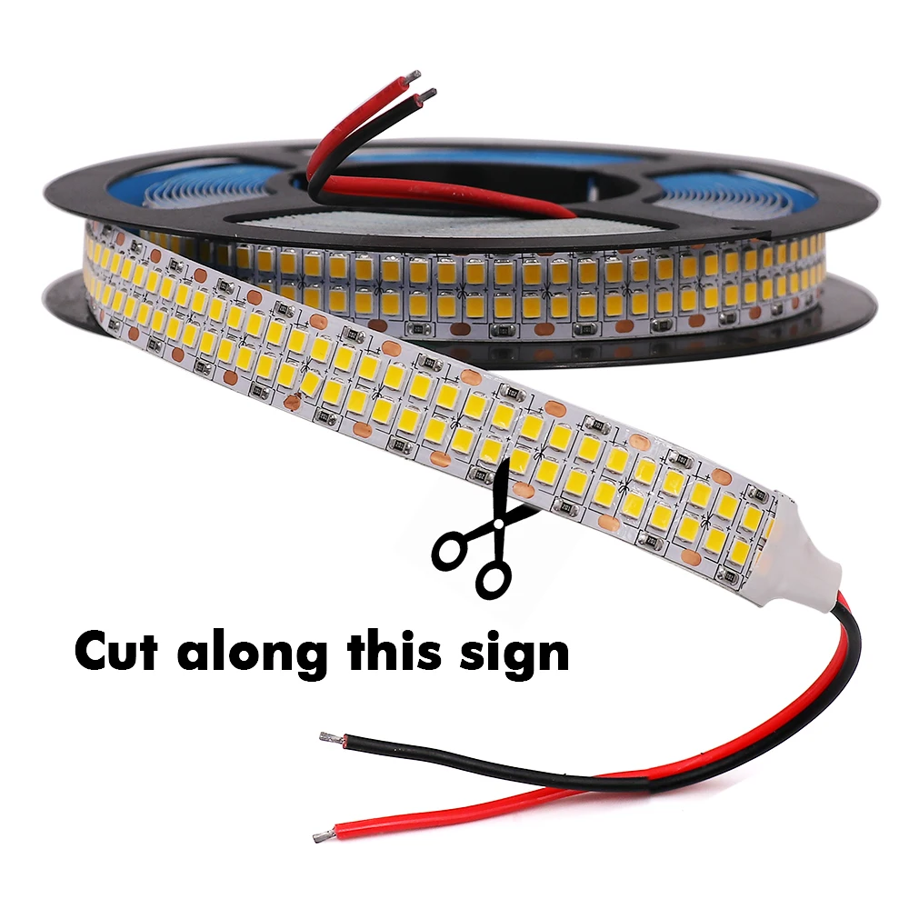 5M LED Strip Light DC 12V 24V 2835 Flexible Ribbon Diode Light 60/120/240/480 LED Stripe Warm Natural Cold White Luces Led Tape