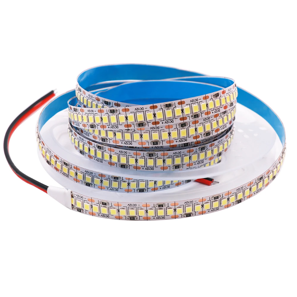 5M LED Strip Light DC 12V 24V 2835 Flexible Ribbon Diode Light 60/120/240/480 LED Stripe Warm Natural Cold White Luces Led Tape