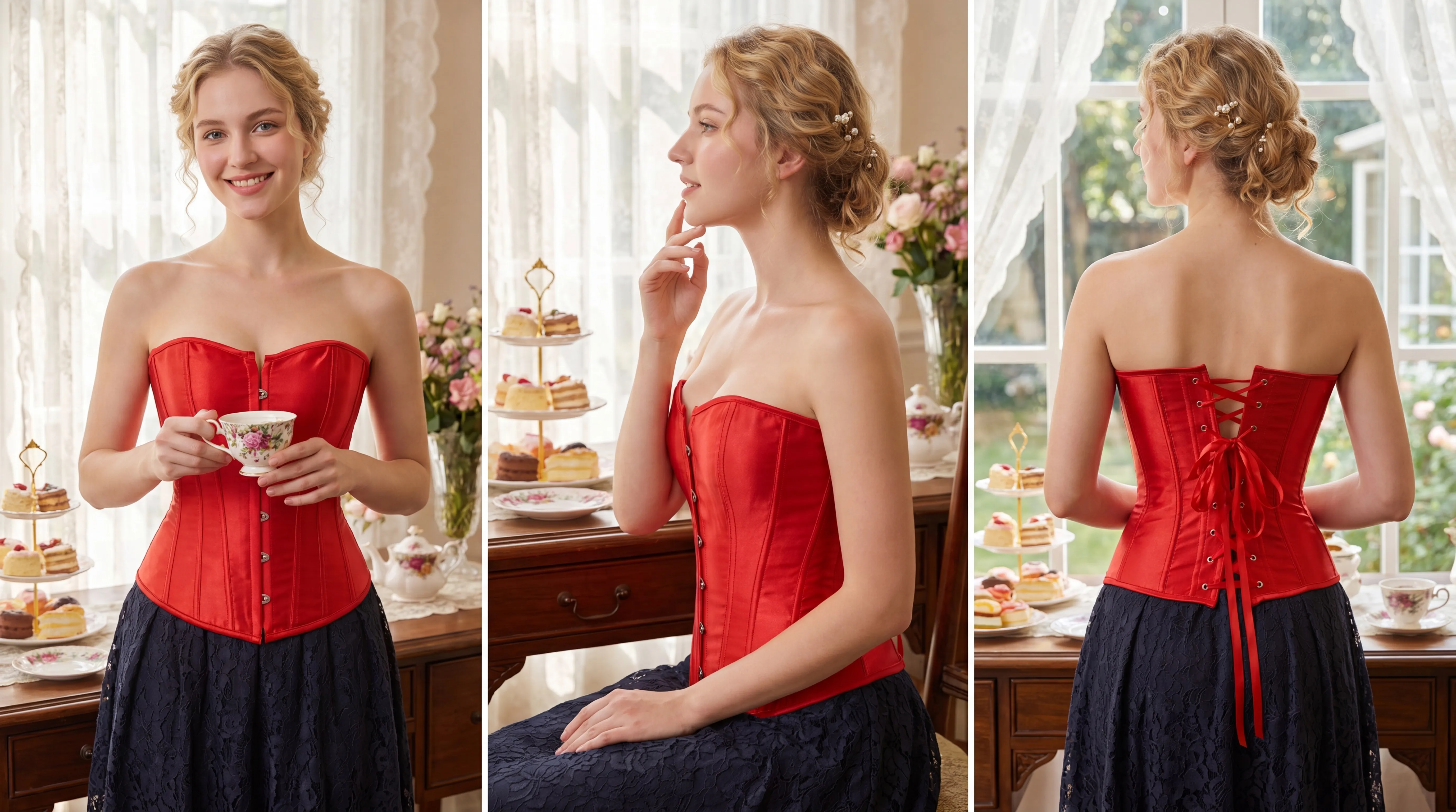 Sexy Corset Bustier Lace Up for Women Pink Victorian Corset Top Plus Size Vintage Satin Corset Overbust Black Blue Red Gold