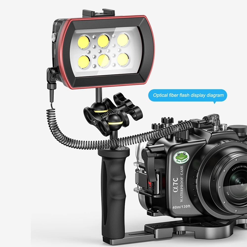 Universal Sync Cord Optical Fiber Cable 1m For Camera Seafrogs Flash Strobe Waterproof Diving Lighting System Accessory