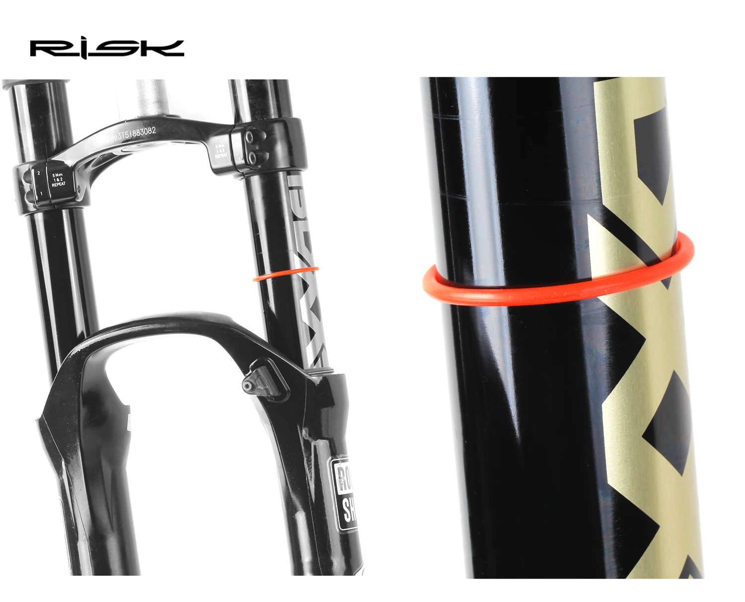 5PCS RISK Mountain Bicycle Bike Front Fork Suspension Circle Sealing Ring Itinerary O Ring 32/34/35/36mm RA144