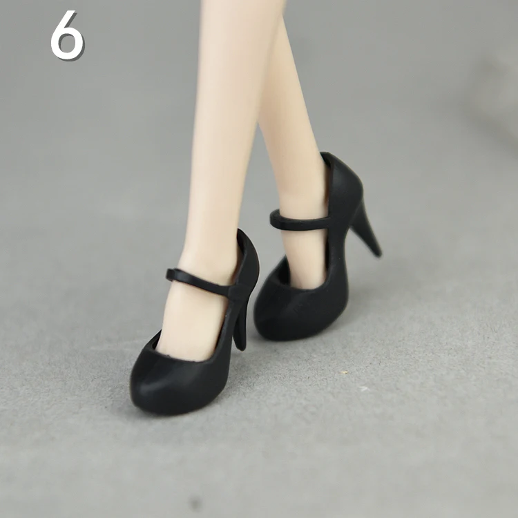 30cm doll shoes / white green red pink black High heel shoes for 1/6 blythe xinyi BJD BB licca doll / doll accessories
