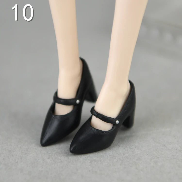 30cm doll shoes / white green red pink black High heel shoes for 1/6 blythe xinyi BJD BB licca doll / doll accessories