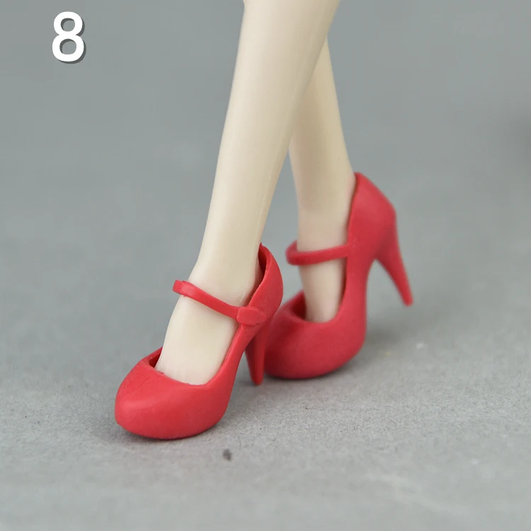 30cm doll shoes / white green red pink black High heel shoes for 1/6 blythe xinyi BJD BB licca doll / doll accessories