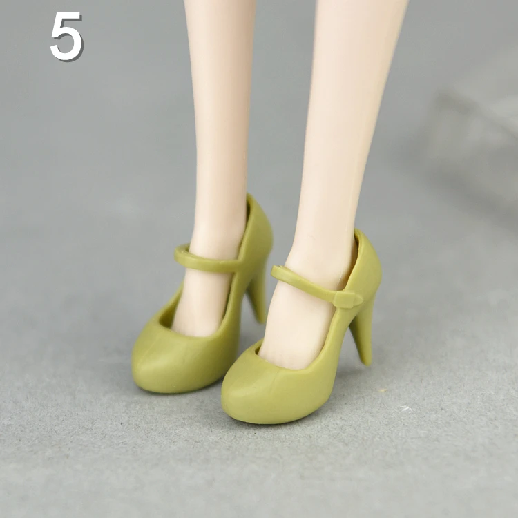 30cm doll shoes / white green red pink black High heel shoes for 1/6 blythe xinyi BJD BB licca doll / doll accessories