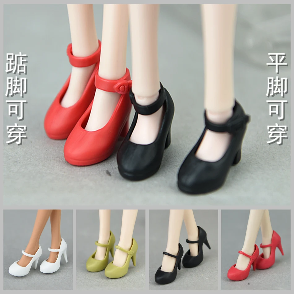 30cm doll shoes / white green red pink black High heel shoes for 1/6 blythe xinyi BJD BB licca doll / doll accessories
