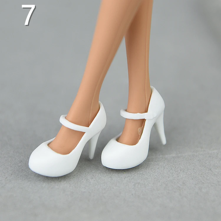 30cm doll shoes / white green red pink black High heel shoes for 1/6 blythe xinyi BJD BB licca doll / doll accessories