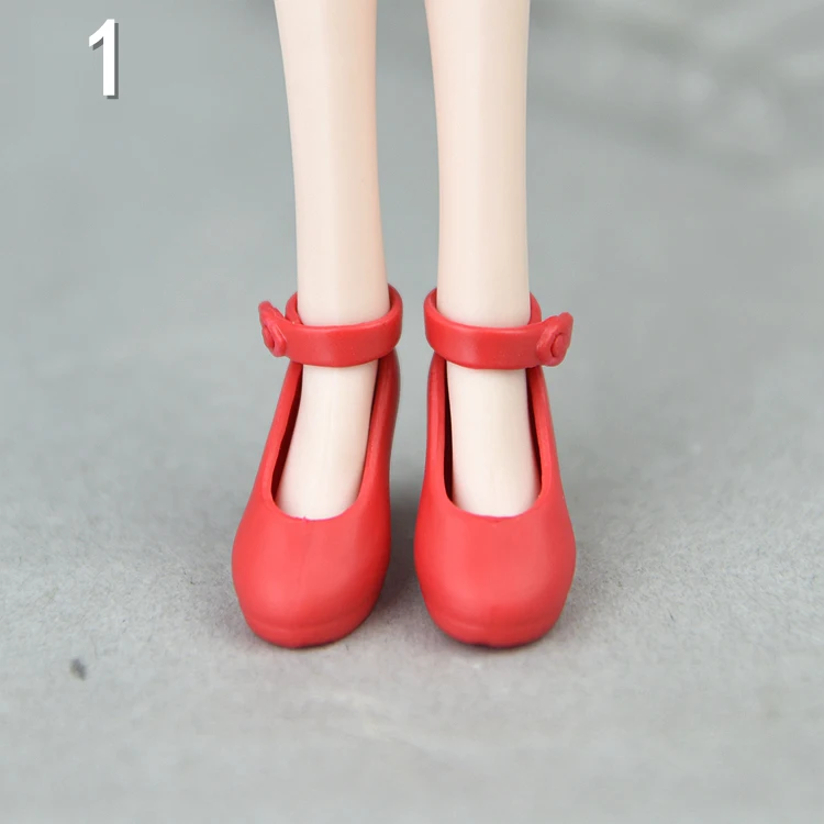 30cm doll shoes / white green red pink black High heel shoes for 1/6 blythe xinyi BJD BB licca doll / doll accessories