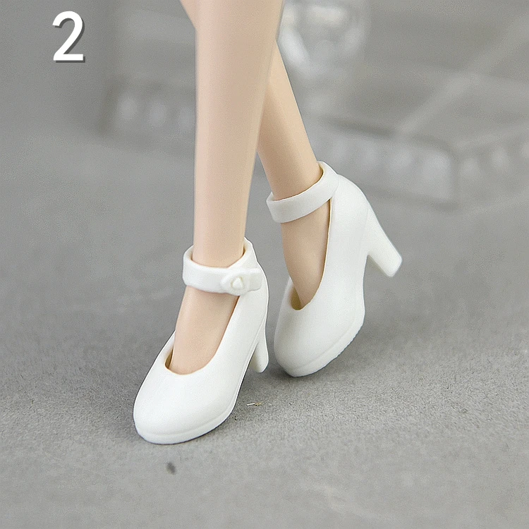 30cm doll shoes / white green red pink black High heel shoes for 1/6 blythe xinyi BJD BB licca doll / doll accessories