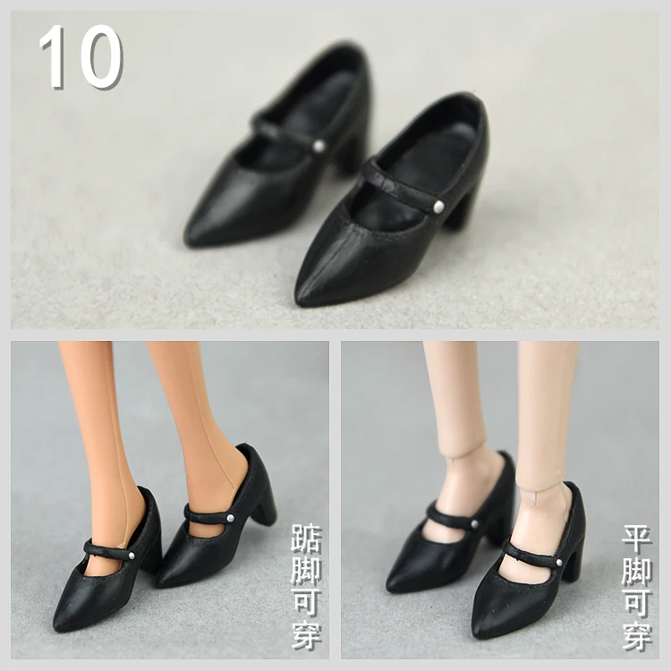 30cm doll shoes / white green red pink black High heel shoes for 1/6 blythe xinyi BJD BB licca doll / doll accessories
