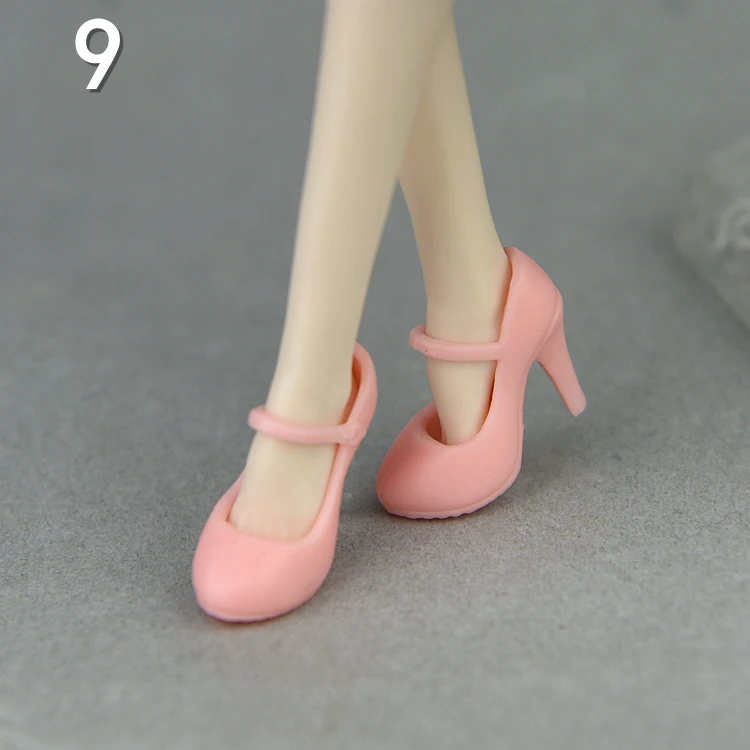 30cm doll shoes / white green red pink black High heel shoes for 1/6 blythe xinyi BJD BB licca doll / doll accessories