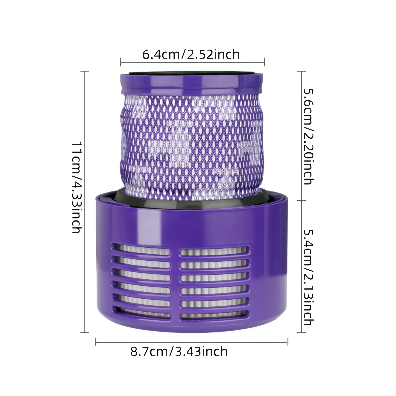 Washable Big Filter Unit For Dyson V10 SV12 Cyclone Animal Absolute Total Clean Cordless Vacuum Cleaner Replace Filter