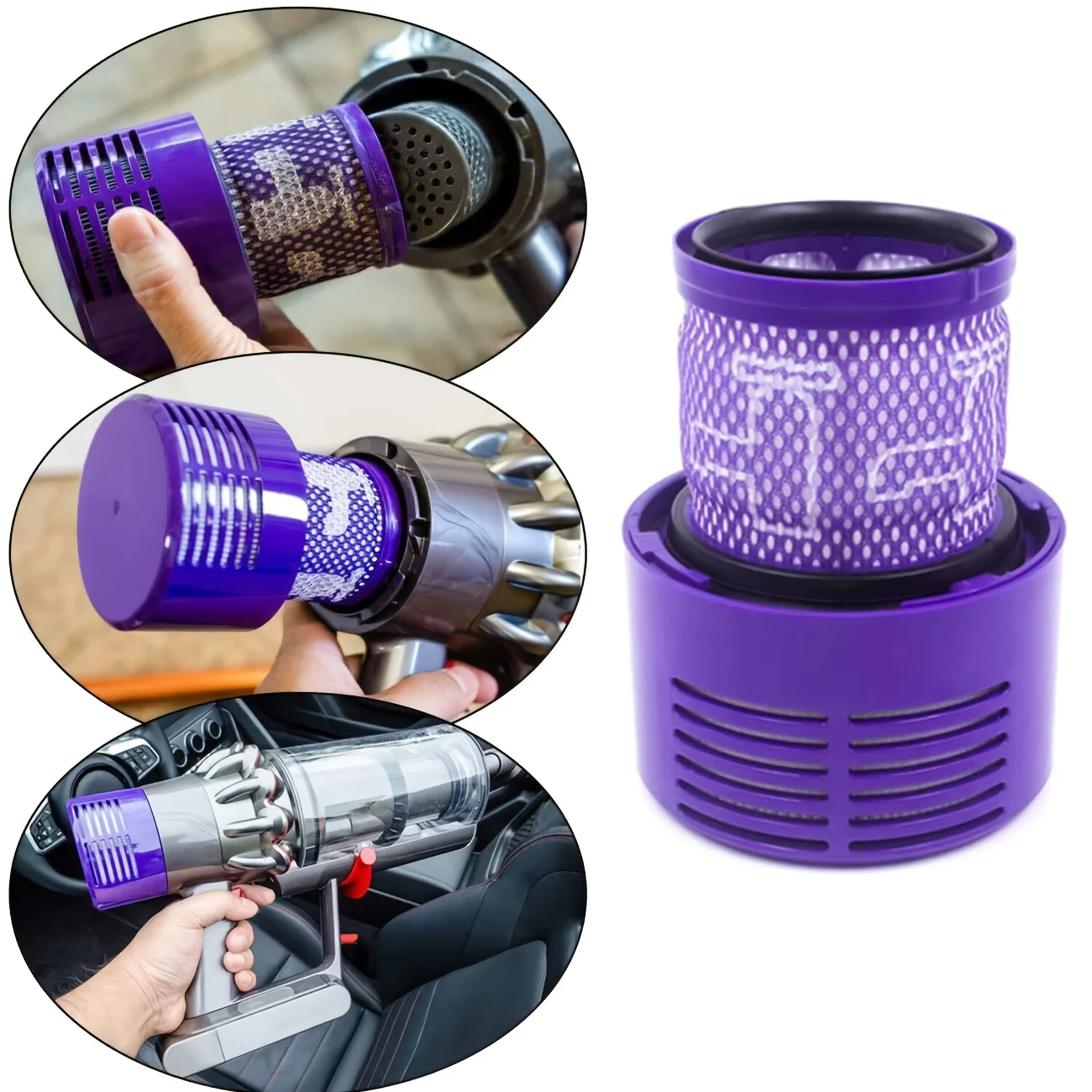 Washable Big Filter Unit For Dyson V10 SV12 Cyclone Animal Absolute Total Clean Cordless Vacuum Cleaner Replace Filter