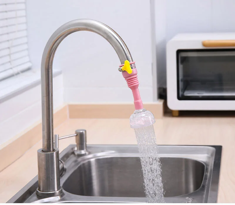 Kitchen Faucet Household Water Saving Nozzle Adapter 360 Swivel Retractable Tap Filter Splash-proof Shower Head Sink Accessories