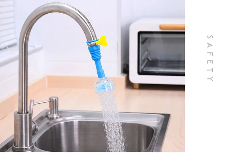 Kitchen Faucet Household Water Saving Nozzle Adapter 360 Swivel Retractable Tap Filter Splash-proof Shower Head Sink Accessories