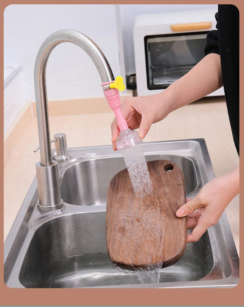 Kitchen Faucet Household Water Saving Nozzle Adapter 360 Swivel Retractable Tap Filter Splash-proof Shower Head Sink Accessories